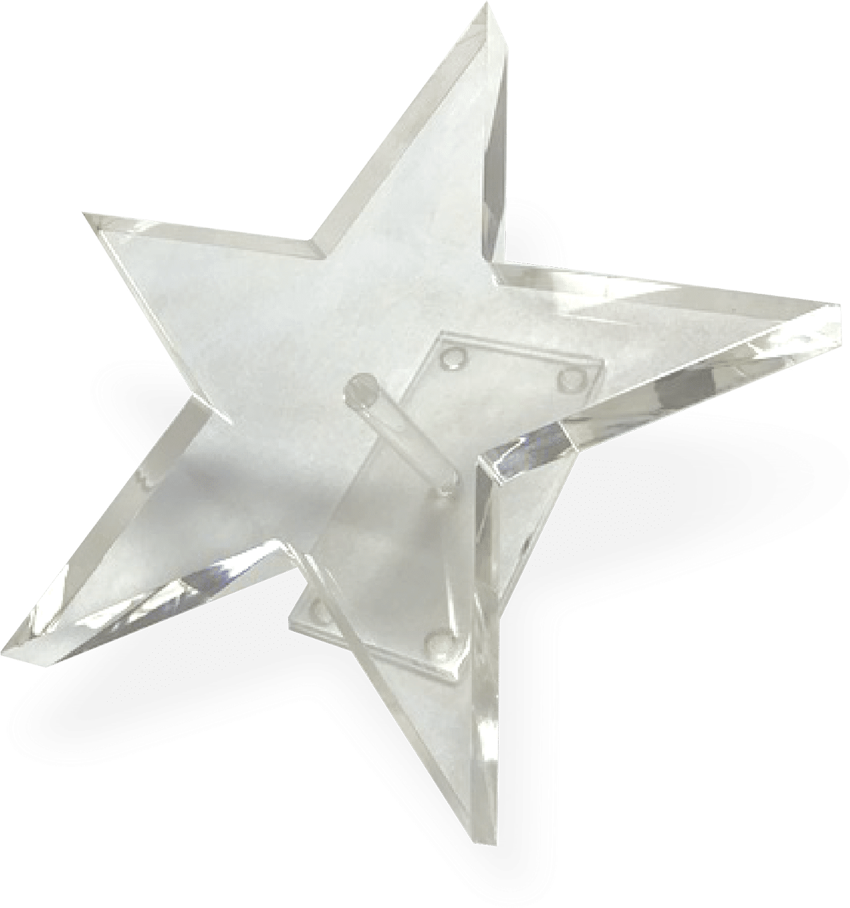 Polished plastic star